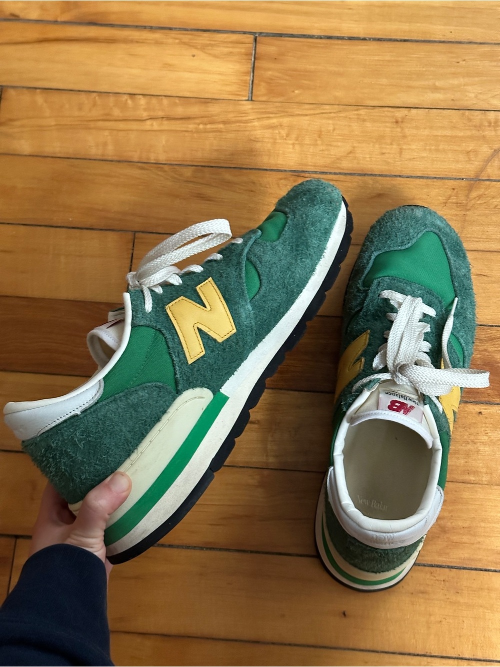 New Balance x Teddy Santis 990v1 Made in USA Green Gold, men's 12 - Picture 4 of 7